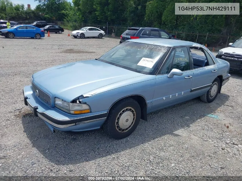 1G4HP53L7NH429111 1992 Buick Lesabre Custom