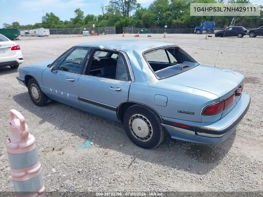 1G4HP53L7NH429111 1992 Buick Lesabre Custom