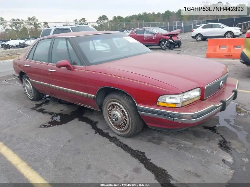 1G4HP53L7NH442893 1992 Buick Lesabre Custom