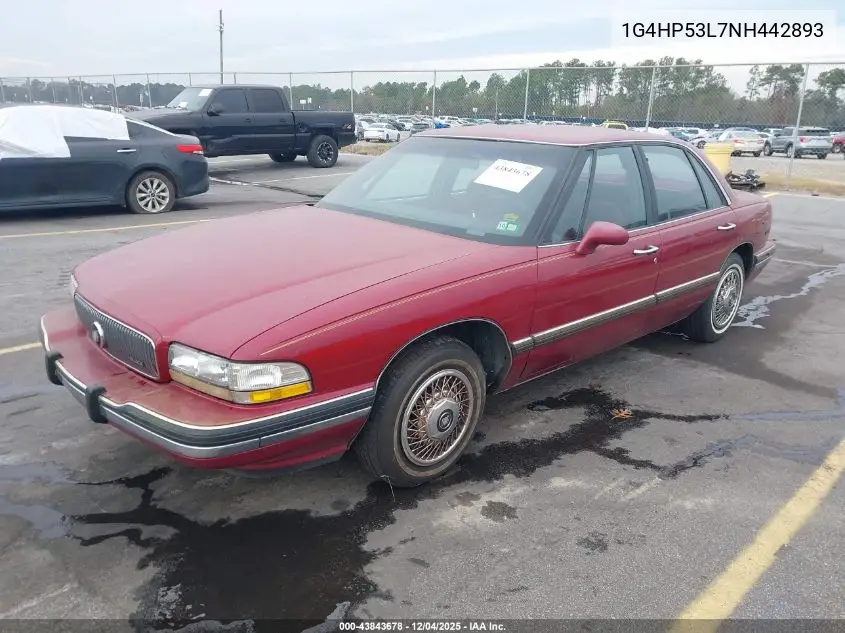 1G4HP53L7NH442893 1992 Buick Lesabre Custom