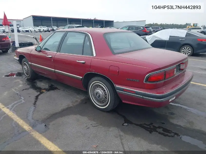 1G4HP53L7NH442893 1992 Buick Lesabre Custom