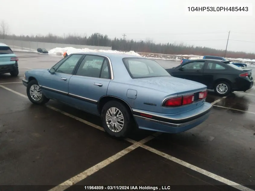 1993 Buick Lesabre Custom/90Th Anniversary VIN: 1G4HP53L0PH485443 Lot: 11964809