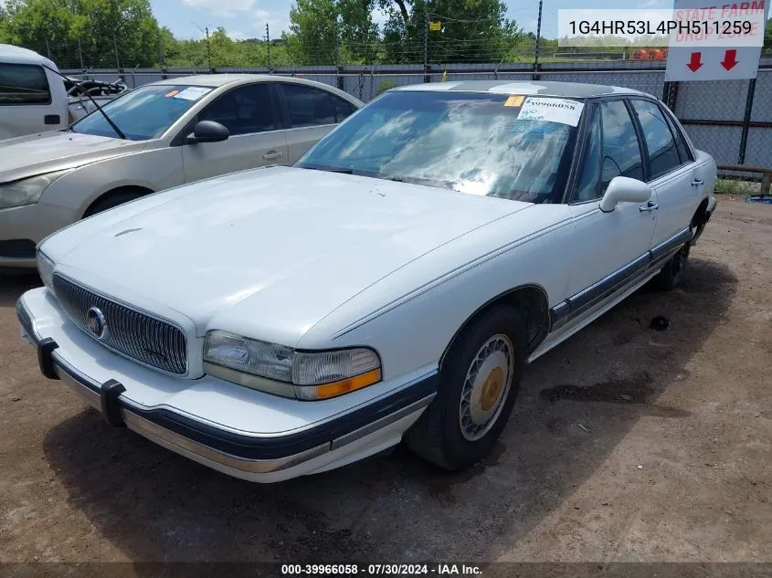 1G4HR53L4PH511259 1993 Buick Lesabre Limited