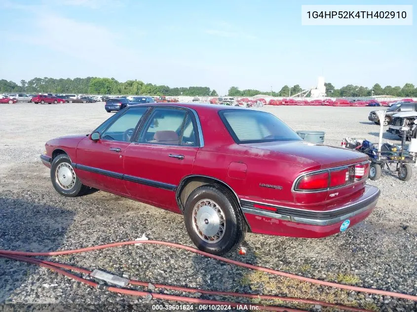 1996 Buick Lesabre Custom VIN: 1G4HP52K4TH402910 Lot: 39601624