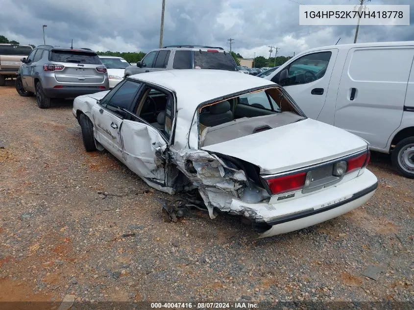 1997 Buick Lesabre Custom VIN: 1G4HP52K7VH418778 Lot: 40047416