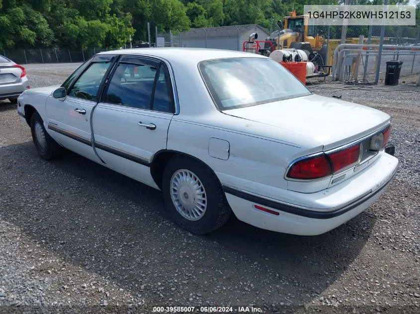 1998 Buick Lesabre Custom VIN: 1G4HP52K8WH512153 Lot: 39585007