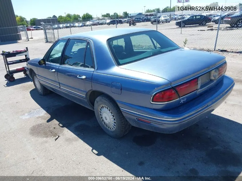 1998 Buick Lesabre Limited VIN: 1G4HR52K5WH463908 Lot: 39653750