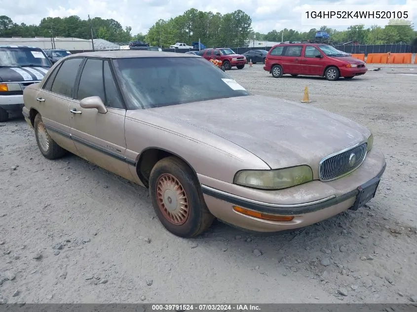 1998 Buick Lesabre Custom VIN: 1G4HP52K4WH520105 Lot: 39791524