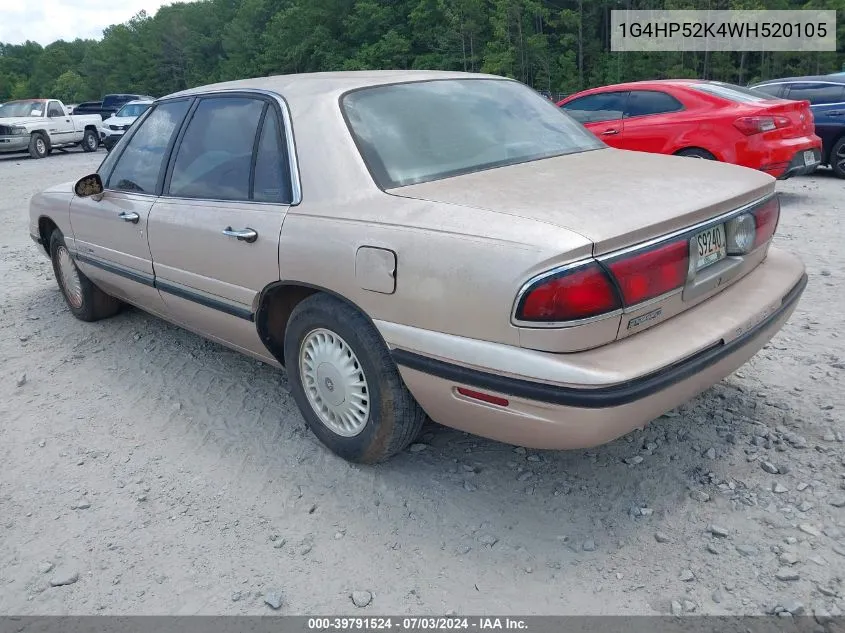 1998 Buick Lesabre Custom VIN: 1G4HP52K4WH520105 Lot: 39791524