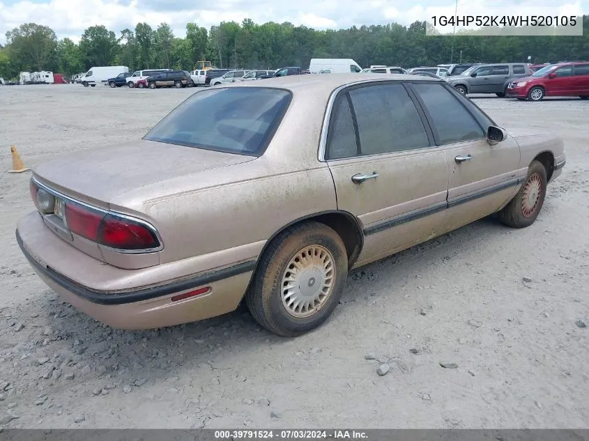 1998 Buick Lesabre Custom VIN: 1G4HP52K4WH520105 Lot: 39791524