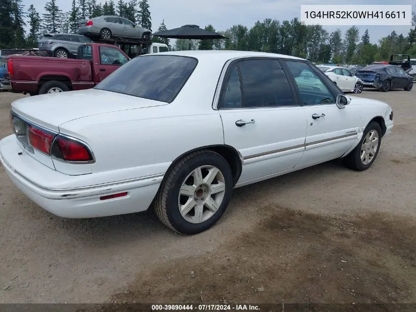 1998 Buick Lesabre Limited Cmi VIN: 1G4HR52K0WH416611 Lot: 39890444