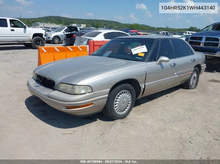 1998 Buick Lesabre Limited VIN: 1G4HR52K1WH443140 Lot: 40199984