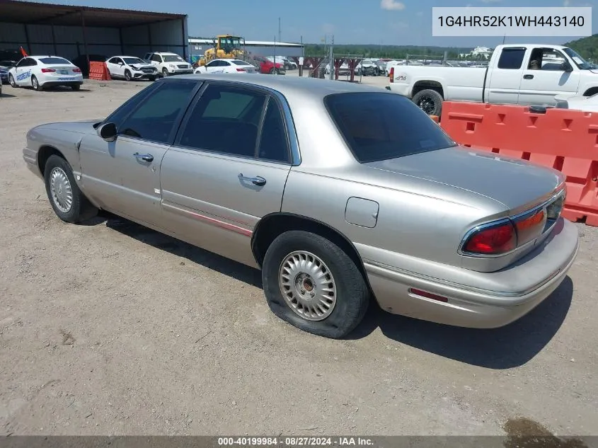 1998 Buick Lesabre Limited VIN: 1G4HR52K1WH443140 Lot: 40199984