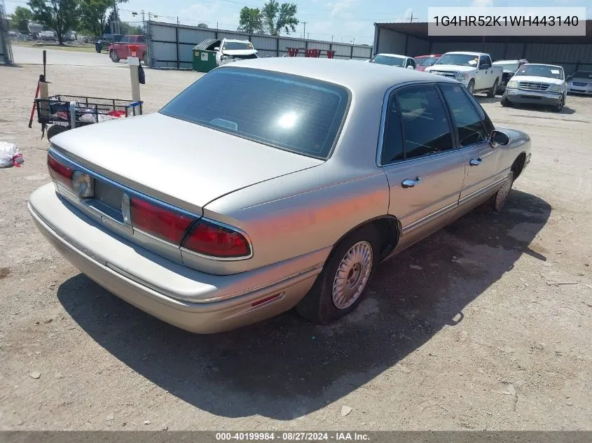 1998 Buick Lesabre Limited VIN: 1G4HR52K1WH443140 Lot: 40199984