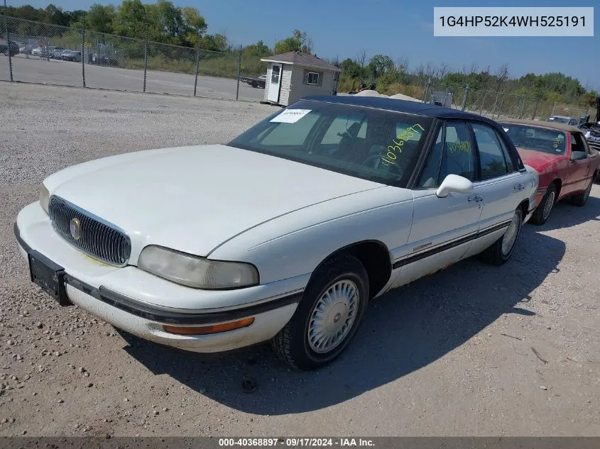 1998 Buick Lesabre Custom VIN: 1G4HP52K4WH525191 Lot: 40368897