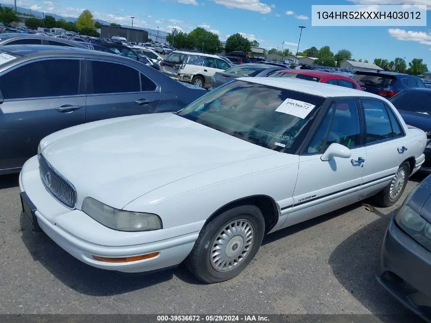 1G4HR52KXXH403012 1999 Buick Lesabre Limited Cmi