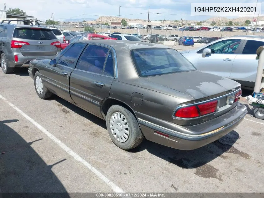 1999 Buick Lesabre Custom VIN: 1G4HP52K2XH420201 Lot: 39828510