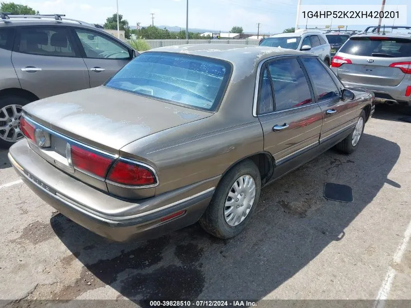 1G4HP52K2XH420201 1999 Buick Lesabre Custom