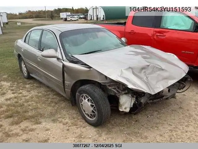 1G4HR54K3YU151593 2000 Buick Lesabre Limited