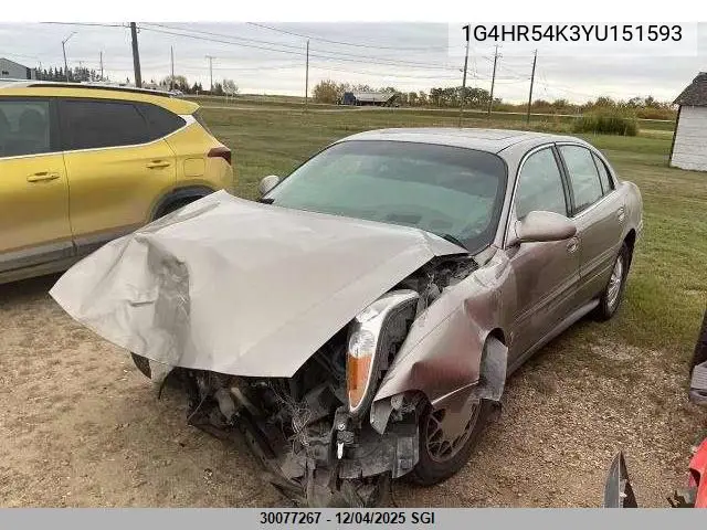 1G4HR54K3YU151593 2000 Buick Lesabre Limited