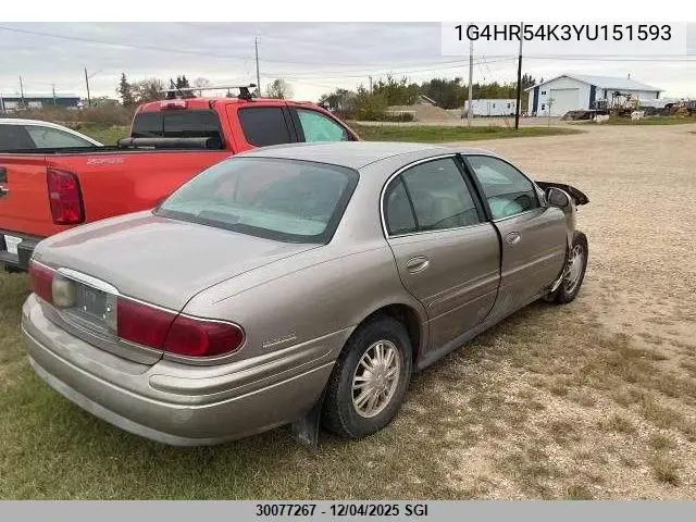 1G4HR54K3YU151593 2000 Buick Lesabre Limited