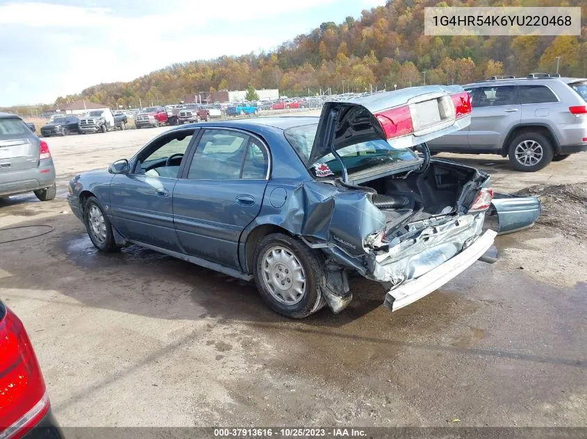 2000 Buick Lesabre Limited VIN: 1G4HR54K6YU220468 Lot: 37913616