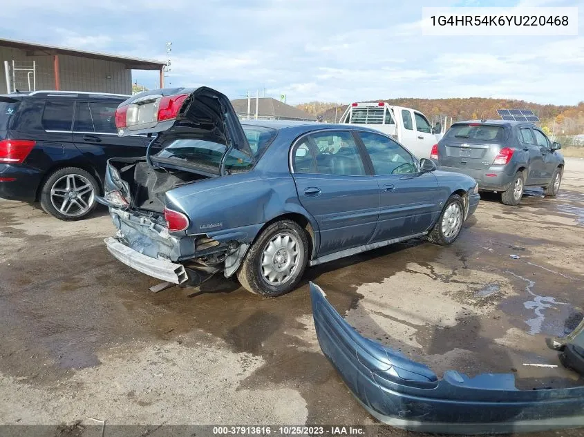 2000 Buick Lesabre Limited VIN: 1G4HR54K6YU220468 Lot: 37913616