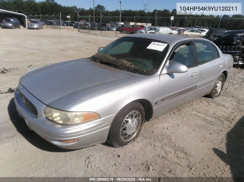 2000 Buick Lesabre Custom VIN: 1G4HP54K9YU120211 Lot: 39498219