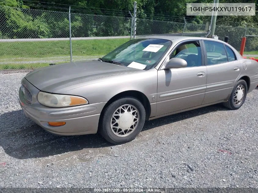 2000 Buick Lesabre Custom VIN: 1G4HP54KXYU119617 Lot: 39517209