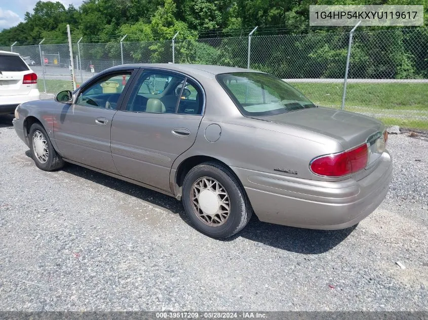 2000 Buick Lesabre Custom VIN: 1G4HP54KXYU119617 Lot: 39517209