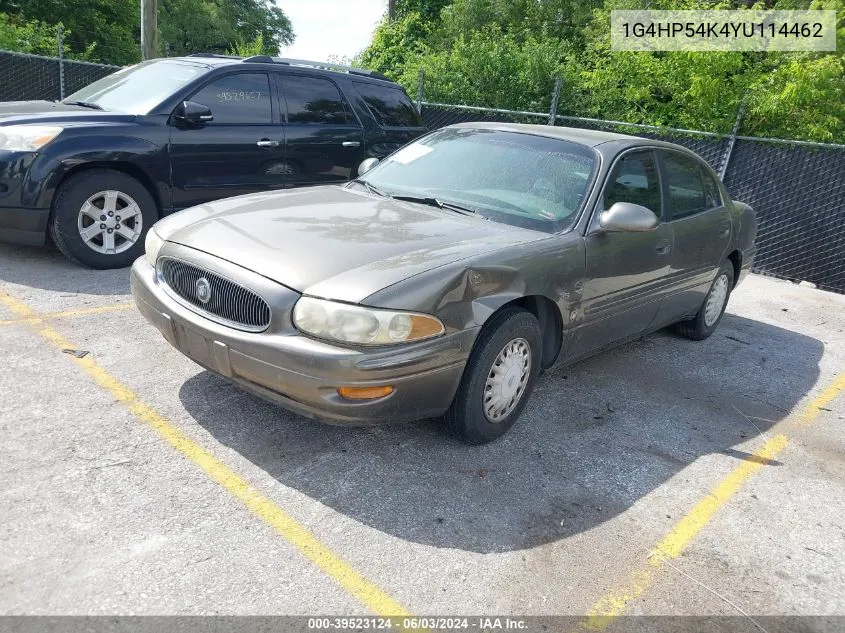 2000 Buick Lesabre Custom VIN: 1G4HP54K4YU114462 Lot: 39523124