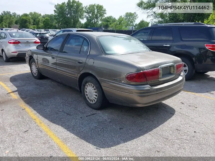 2000 Buick Lesabre Custom VIN: 1G4HP54K4YU114462 Lot: 39523124