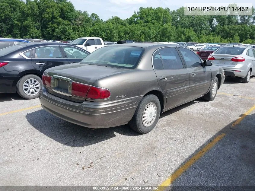 2000 Buick Lesabre Custom VIN: 1G4HP54K4YU114462 Lot: 39523124