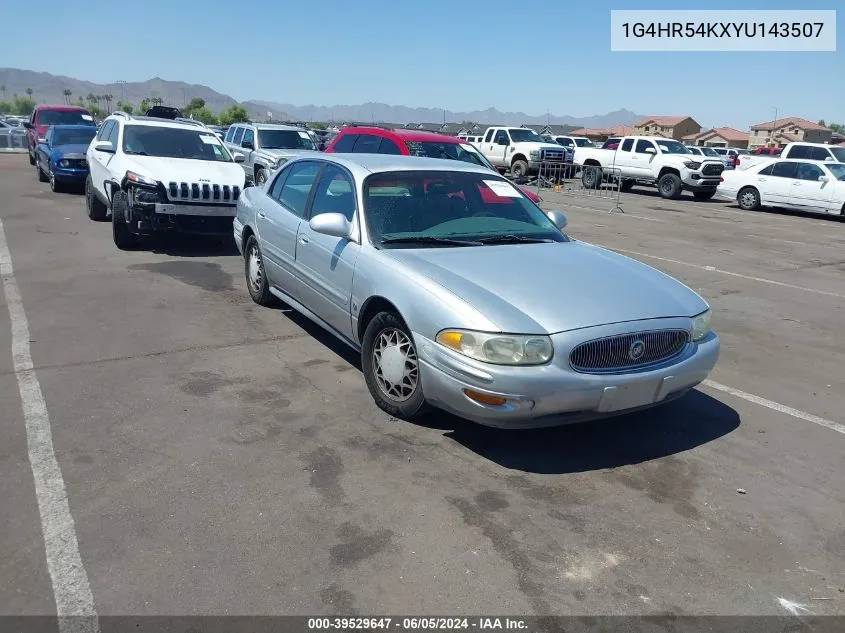 2000 Buick Lesabre Limited VIN: 1G4HR54KXYU143507 Lot: 39529647