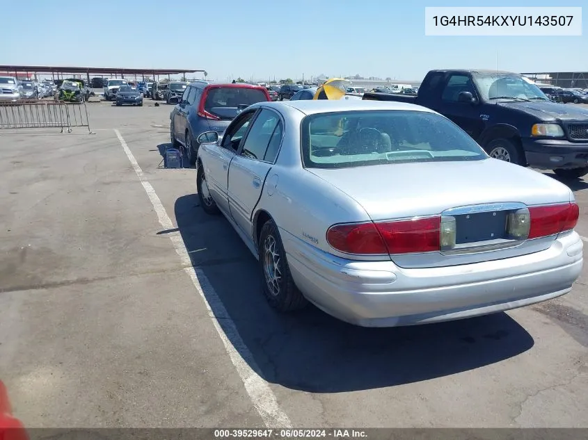 2000 Buick Lesabre Limited VIN: 1G4HR54KXYU143507 Lot: 39529647