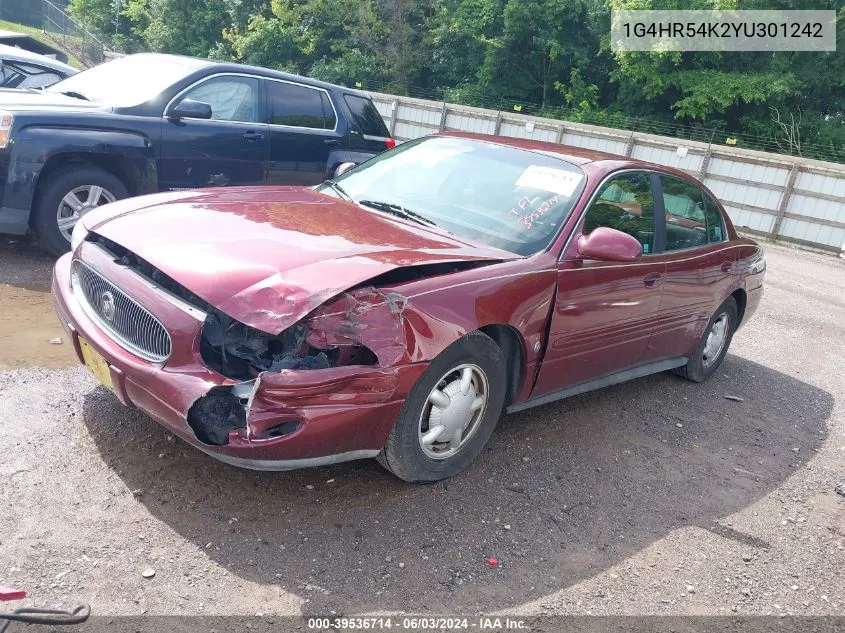 2000 Buick Lesabre Limited VIN: 1G4HR54K2YU301242 Lot: 39536714