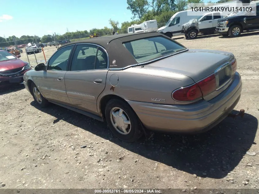 2000 Buick Lesabre Limited VIN: 1G4HR54K9YU154109 Lot: 39553761