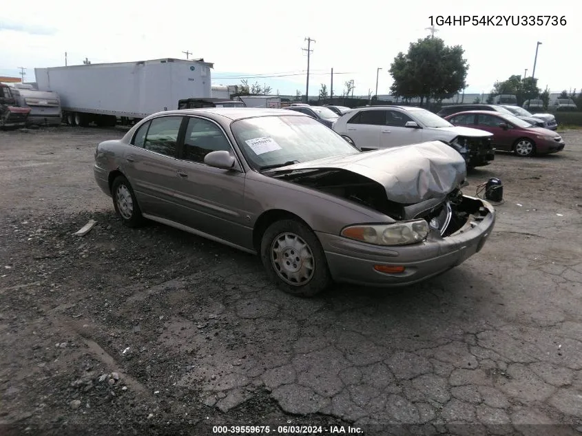 2000 Buick Lesabre Custom VIN: 1G4HP54K2YU335736 Lot: 39559675