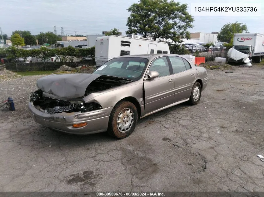 2000 Buick Lesabre Custom VIN: 1G4HP54K2YU335736 Lot: 39559675