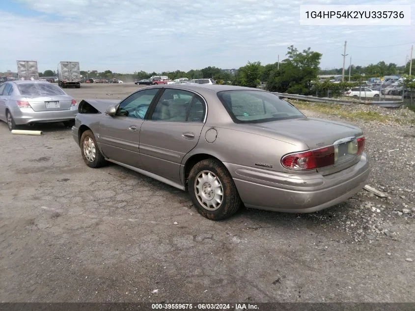 2000 Buick Lesabre Custom VIN: 1G4HP54K2YU335736 Lot: 39559675