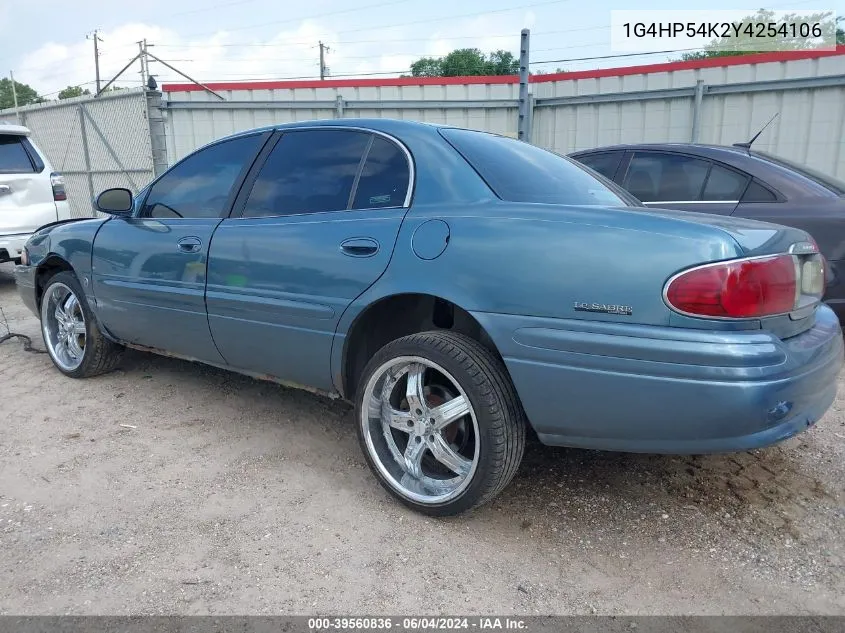 2000 Buick Lesabre Custom VIN: 1G4HP54K2Y4254106 Lot: 39560836