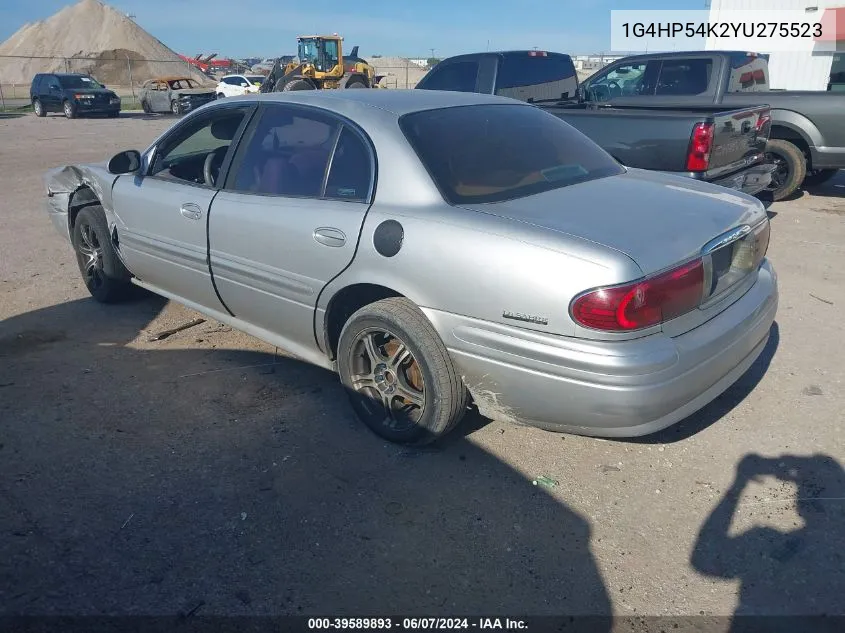 2000 Buick Lesabre Custom VIN: 1G4HP54K2YU275523 Lot: 39589893