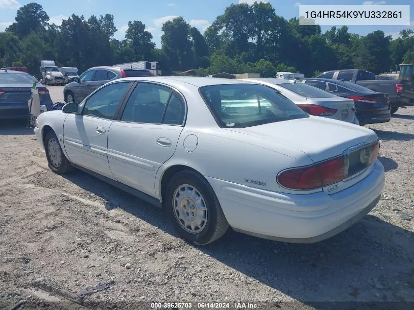 2000 Buick Lesabre Limited VIN: 1G4HR54K9YU332861 Lot: 39625703