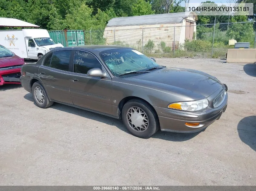 2000 Buick Lesabre Limited VIN: 1G4HR54KXYU135181 Lot: 39660140