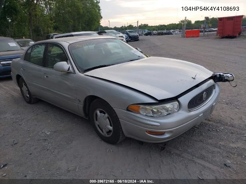 2000 Buick Lesabre Custom VIN: 1G4HP54K4Y4108693 Lot: 39672165