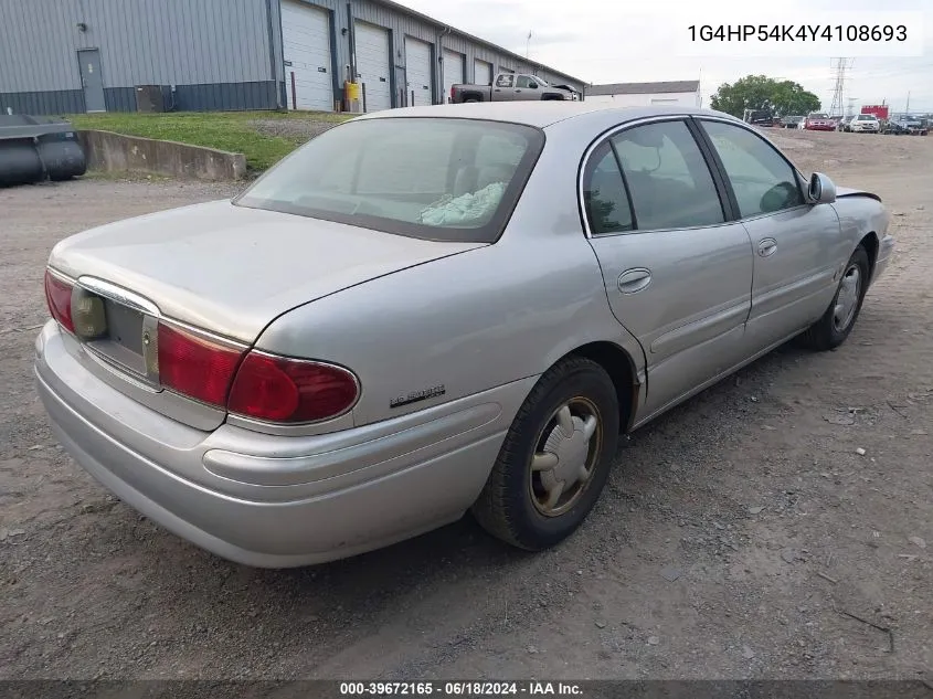 2000 Buick Lesabre Custom VIN: 1G4HP54K4Y4108693 Lot: 39672165