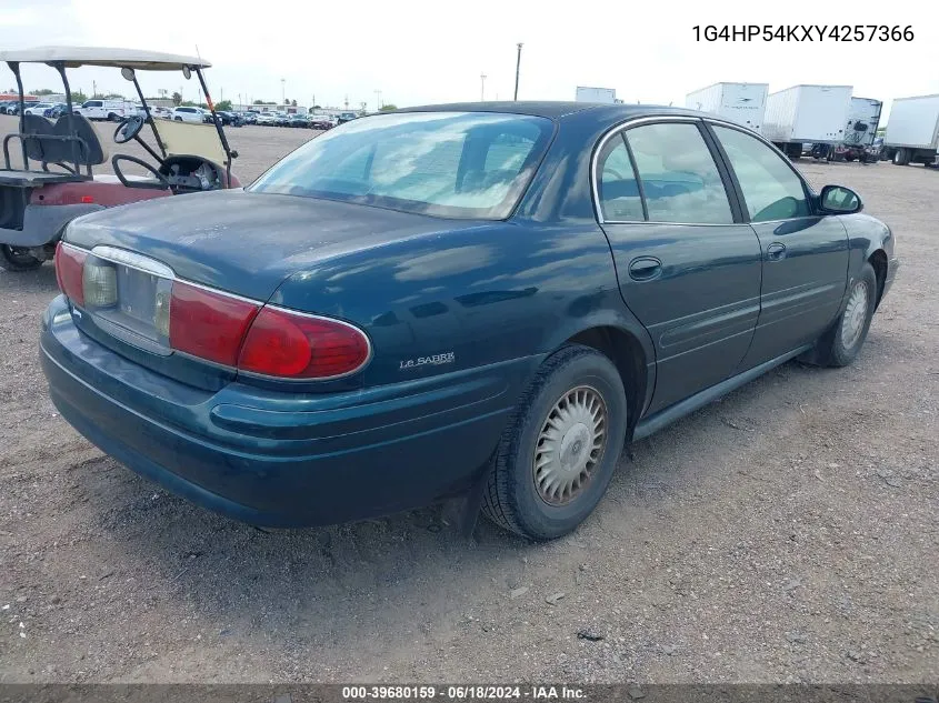 2000 Buick Lesabre Custom VIN: 1G4HP54KXY4257366 Lot: 39680159