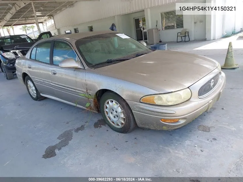 1G4HP54K1Y4150321 2000 Buick Lesabre Custom