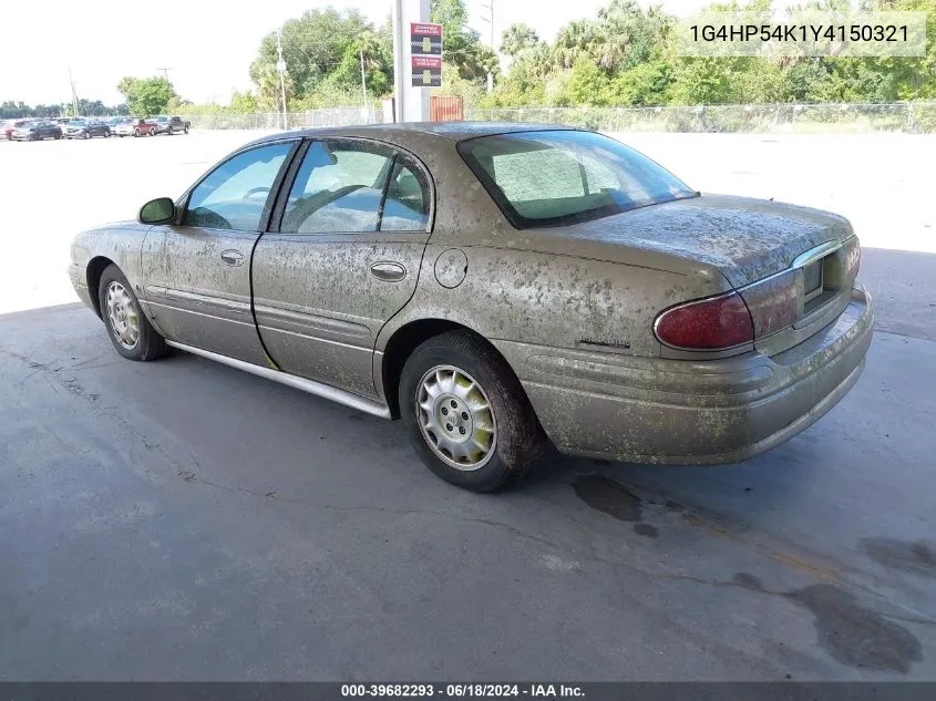 1G4HP54K1Y4150321 2000 Buick Lesabre Custom