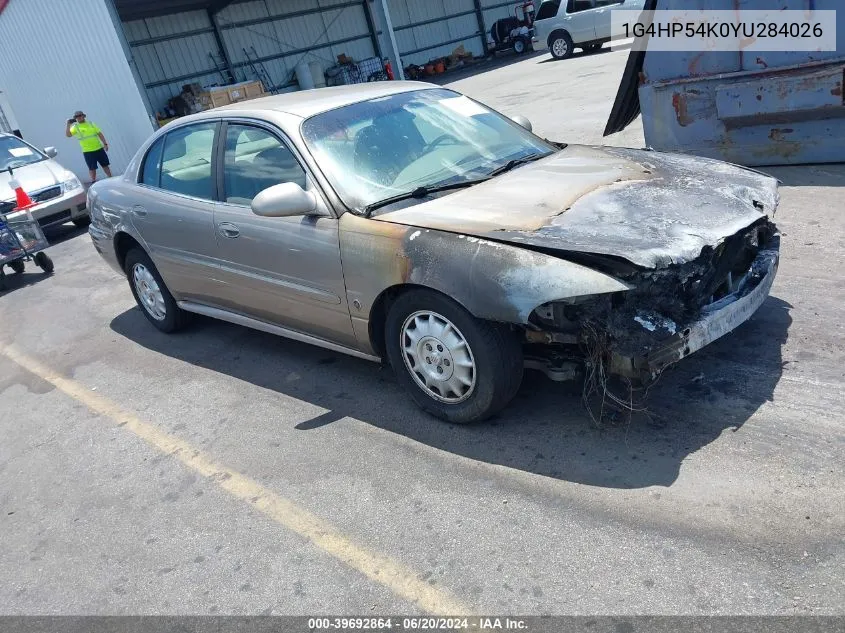 2000 Buick Lesabre Custom VIN: 1G4HP54K0YU284026 Lot: 39692864